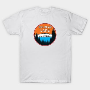 BIG BEAR LAKE CALIFORNIA REPUBLIC SKIING SKI LAKE BOAT BOATING BEAR SNOWBOARD T-Shirt